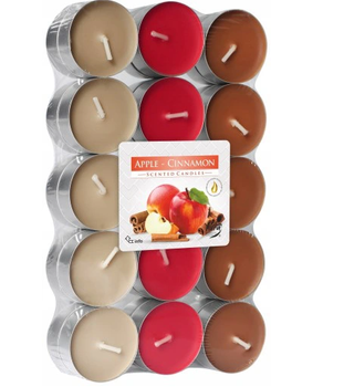 Bispol scented tealight tealights 30 pcs APPLE-CINNAMON