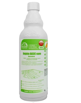 Dolphin Basic Nano Agent used for cleaning and care of all waterproof surfaces, floors and PVC linings 1 L