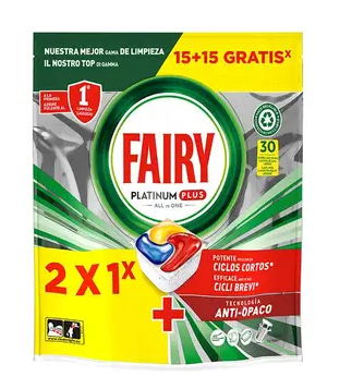 Fairy Platinum Plus All In One Dishwasher Capsules 30 pcs