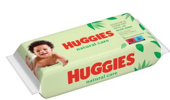 Huggies ALOE VERA Wet wipes with water for babies, 56 pcs