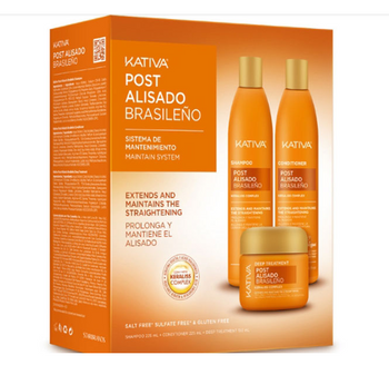 KATIVA POST 3 Alisado Brasileno 2 x 225 ml + 150 ml