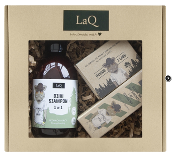 LaQ Dzikus z Lasu Shampoo 300ml + Aftershave and beard oil 30ml + Bar soap