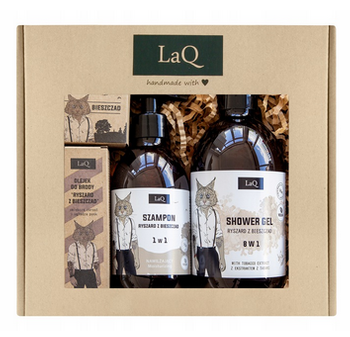 LaQ Set MAX Ryszard from Bieszczady - Shower gel, Shampoo, Bar soap and Beard and after shave oil