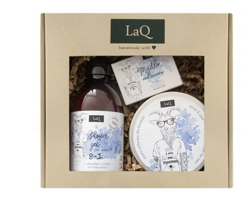 Laq Set Men Goat Shower Gel 300 ml + Peeling 300 ml + Soap 85 g