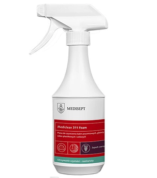 Medisept Mediclean 311 Foam Preparation in the form of foam for cleaning shower cabins, shower trays, plastic and glass covers as well as bathroom and kitchen fittings 500 ml