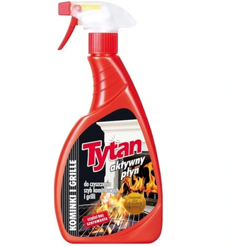 Tytan Liquid for cleaning fireplace glass and grills spray 500 g