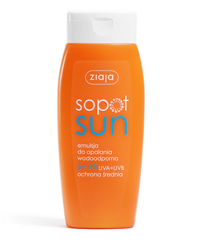 Ziaja Sopot Sun Waterproof tanning lotion SPF 15 UVA + UVB medium protection 150ml