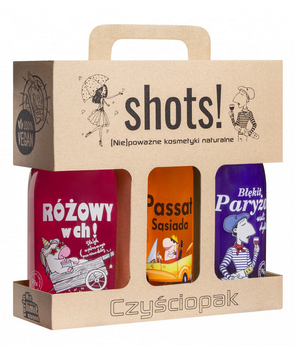 shots! Unisex Cleansing Pack - Shower Gel 3 x 500 ml