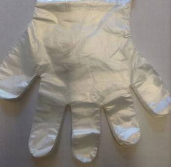 Einweg-Handschuhe aus HDPE-Folie, 100 Stück.