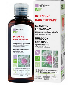 Elfa Pharm Intensive Hair Therapy Klettenshampoo Klettenshampoo gegen Haarausfall mit Wachstumsaktivator 200 ml