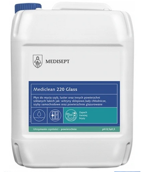 Medisept Mediclean 220 Glass Fresh Breeze Waschpräparat für Glas, Spiegel und Glasflächen 5 L