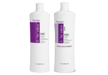 FANOLA No Yellow Shampoo 1000ml + Mask 1000ml - Set