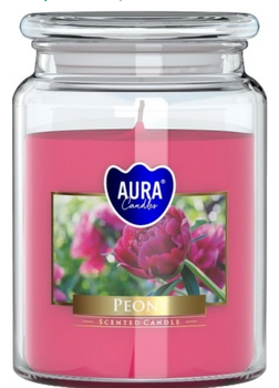 Bispol Scented Candle in Glass 500 g Peony