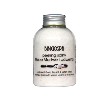 Peeling cu sare BingoSpa. Marea Moartă și Bumbac 580g