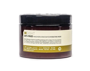 Insight Anti-Frizz Hydrating Mask 500ml The mask is designed for hair that is difficult to style, difficult to tame, curly, dry, feathered, static.