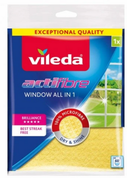 Pânză Vileda Actifibre Ferestre, geamuri, oglinzi retrovizoare