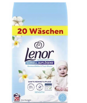 Lenor Washing powder for sensitive skin of babies and allergy sufferers Cotton and Tiara flower 1,2 kg