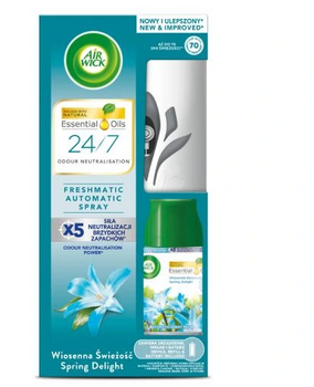 Air Wick Dyfuzor  Automatyczny odświeżacz powietrza + wkład Wiosenna świeżość 250 ml