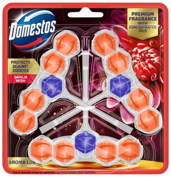 Domestos Aroma Lux Dahlia Flower toilet cube 3x55 g