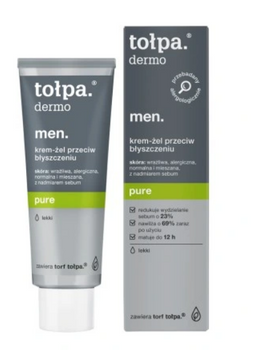 Tolpa Dermo Men Light anti-shine mattifying cream-gel for men pure 40 ml