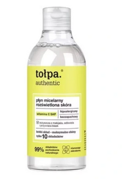 Tołpa Authentic Płyn micelarny rozświetlający z witaminą C SAP 300 ml