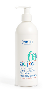 Ziajka Gel for washing the body and hair for children, mild for the skin 400 ml