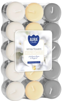 Bispol Scaldă lumânări parfumate 30 buc Flori albe