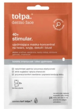 TOŁPA Dermo Face 40+ Stimulator Mască de fermitate + Concentrat pentru față, gât, decolteu și bust 2x6 ml