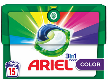 ARIEL All-in-1 PODS Color Washing Liquid Capsules 15 pcs
