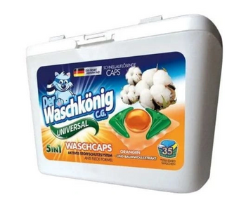 Waschkonig Universal 5in1 Orange Laundry Capsules 35 pcs