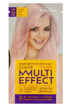 Joanna Multi Effect Color Keratin Complex Szamponetka -02.5 Różowy Blond 35 g