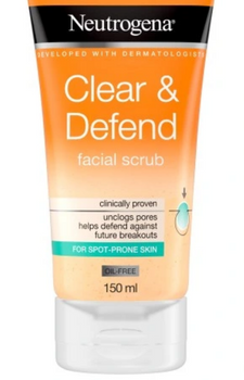 Neutrogena Peeling oczyszczający do twarzy Clean Defend 150 ml