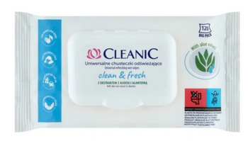 Cleanic Clean&amp;Fresh wipes 120 pcs