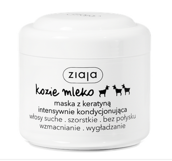 Ziaja maschera al latte di capra con cheratina, intensamente condizionante, 200 ml