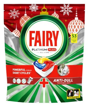 Fairy Platinium Plus Lemon Kapsułki do zmywarki Edycja zimowa  53 szt