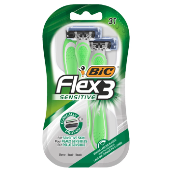 Aparat de ras Bic sensitive flex 3 lame - 3 buc.