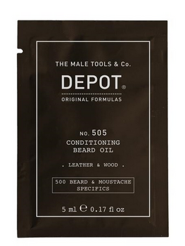 Depot NO. 505 Leather & Wood Beard Oil 5 ml