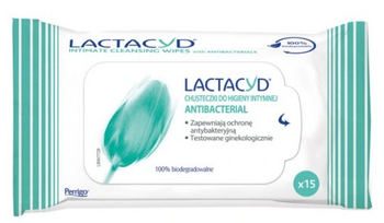 Lactacyd Antibacterial intimate hygiene wipes 15 pcs