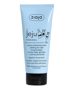 Ziaja Jeju Peeling corpo detergente nero a grana fine 200 ml