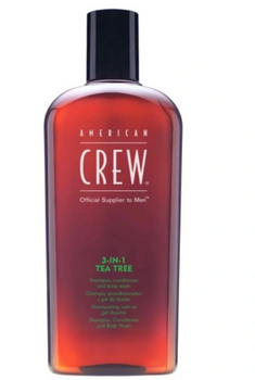 American Crew Tea Tree 3-in-1 Shampoo Gel Conditioner 250 ml
