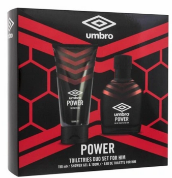 Umbro Power Cosmetics Set for Men Eau de Toilette+Shower Gel