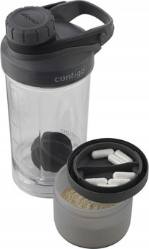 Contigo 42 Water Bottle S&amp;G Compartment Black 650ml 1000-0648