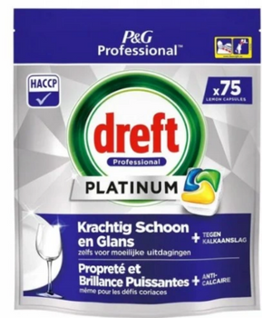 Dreft Kapsułki do zmywarki Platinum Cytrynowe 75 szt