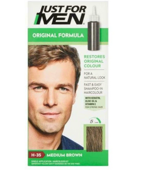 Just For Men Mittelbraun H35 Haarfärbeshampoo Mittelbraun 60 g