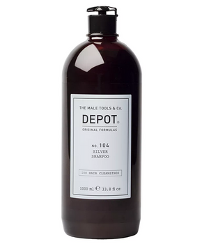 Depot NO.104 Silver Shampoo per capelli grigi, bianchi o decolorati 1000 ml