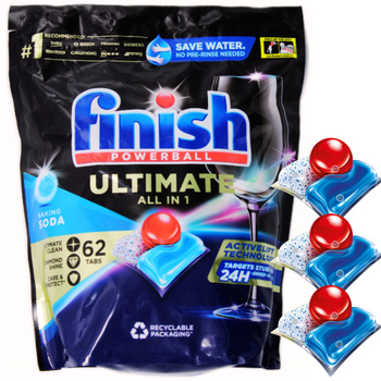 Finish Powerball Ultimate Dishwasher Capsules 62 pcs