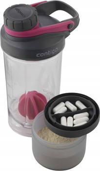 Contigo 43 Water Bottle S&amp;G Comp Wilberry Pink 650ml 1000-0647