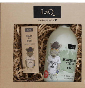 LaQ Dzikus z Lasu Gel doccia 8 in 1 500ml + Olio viso 30ml