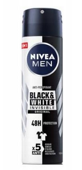 Nivea Black & White Invisible Original  Antyperspirant w Sprayu 150 ml