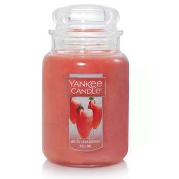 Yankee Candle Large Jar White Strawberry Bell 623g